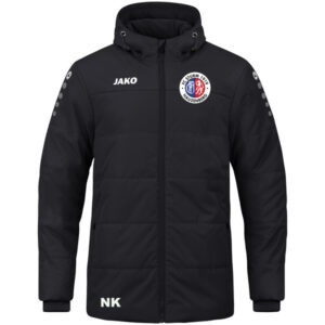 JAKO Coachjacke Team mit Kapuze schwarz