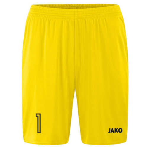 JAKO Sporthose Manchester 2.0 ohne Innenslip gelb